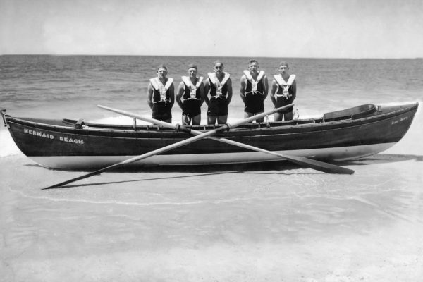 Ilma Mary 1st surf boat named after the wife of of Bill Armstrong president at the time the boat was launched